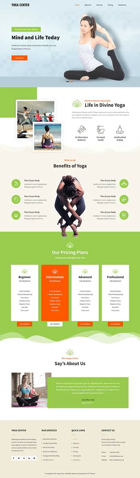 Asana WordPress Theme by SKT Themes