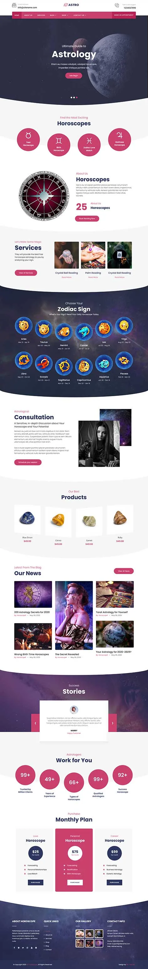 Astronomy WordPress Theme for Space and Science Enthusiasts