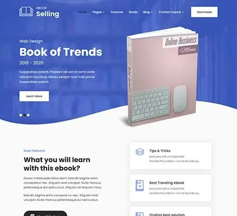 Author Page WordPress Template for Book Writers and Self-Publishers