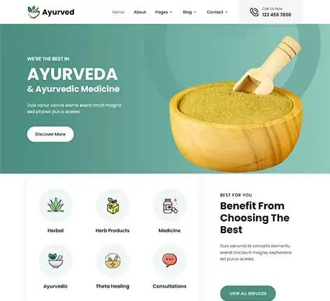 Ayurvedic WordPress Theme