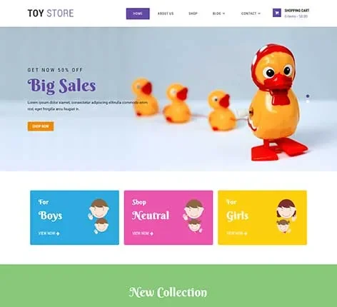 Baby Products WordPress Theme for Kids Stores and Brands