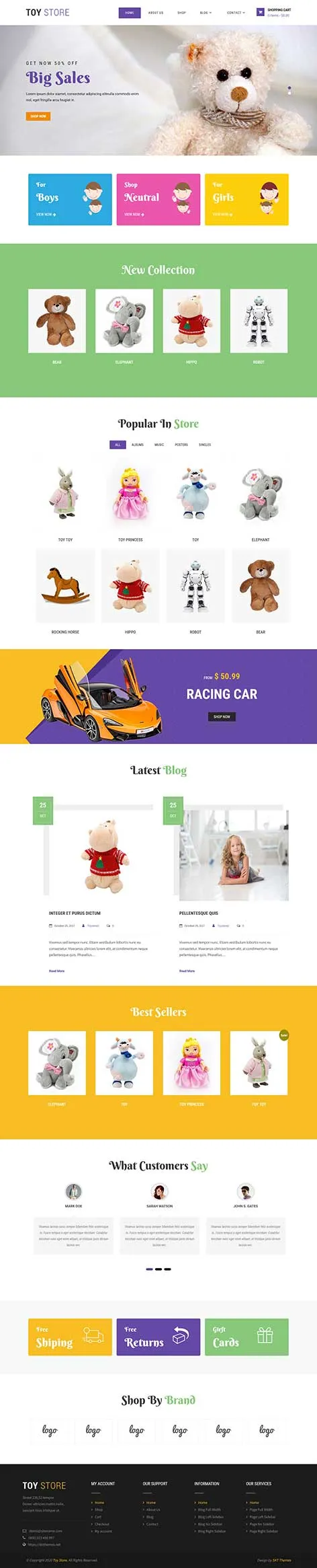Baby store WordPress theme for ecommerce by SKT Themes