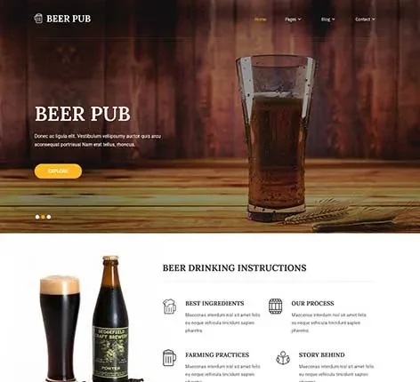 Bar WordPress Theme for Pubs and Nightlife Spots