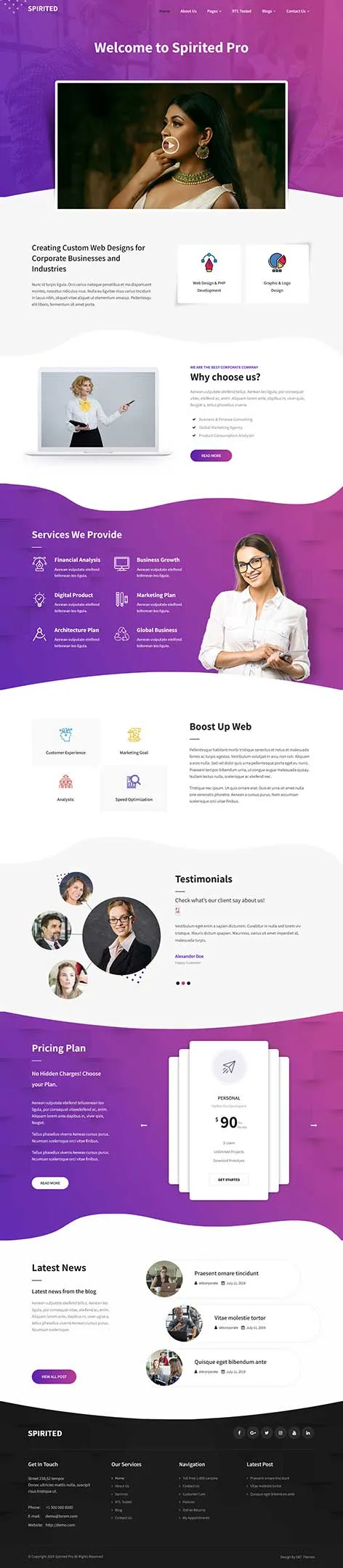 Beautiful WordPress theme for elegant websites by SKT Themes