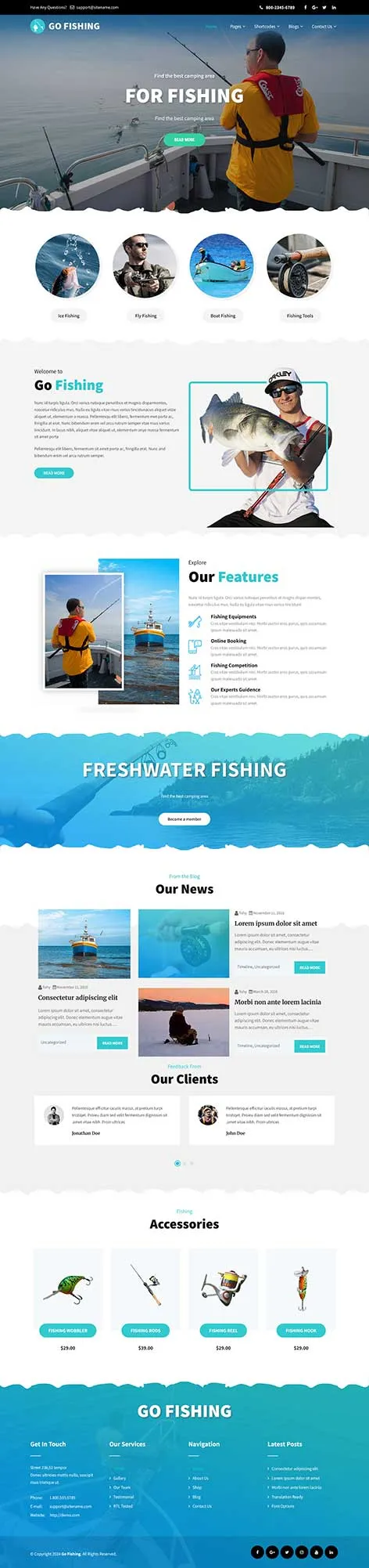 Best Sailing WordPress Theme for Yacht Clubs and Marine Tours