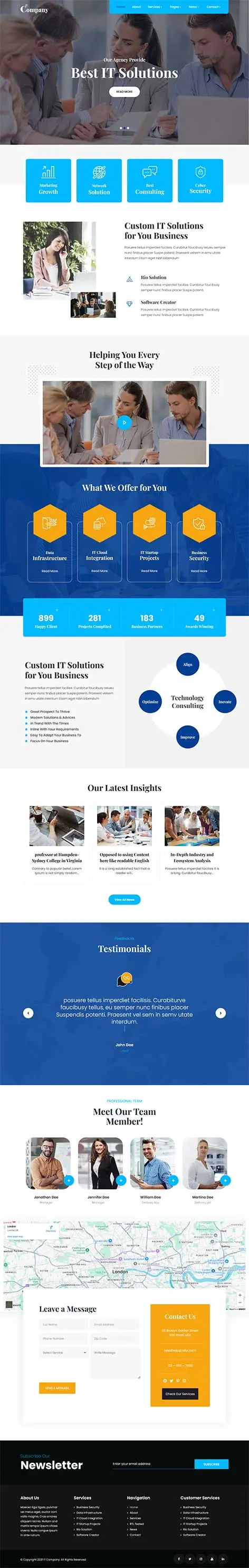 Best WordPress Theme for IT Company and Tech Service Providers