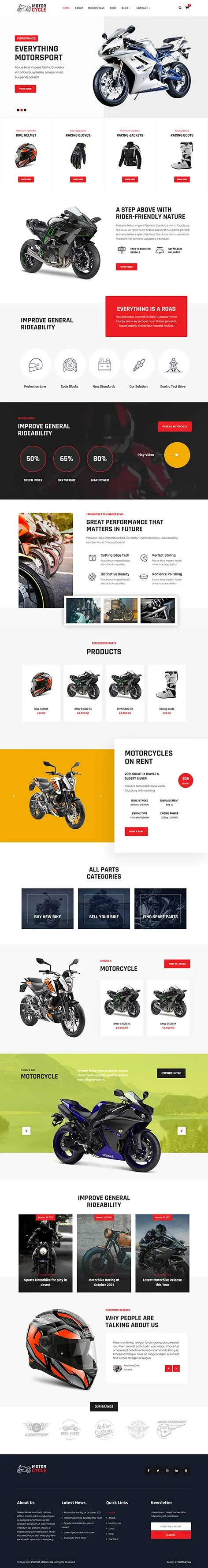 Bike Club WordPress Theme for Cycling Events and Rider Communities