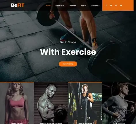 Boxing gym WordPress theme for fitness centers by SKT Themes