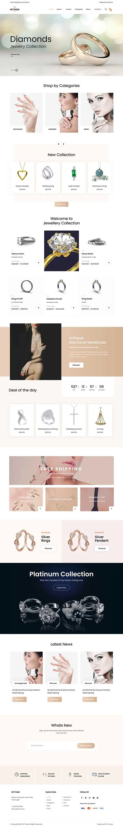 Bridal Shop WordPress Theme for Wedding Boutiques and Designers