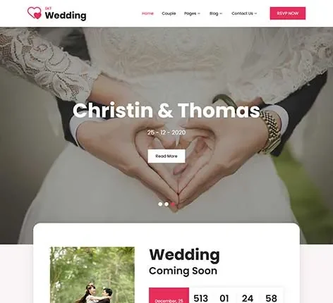 Bridal WordPress Theme for Wedding Boutiques and Events