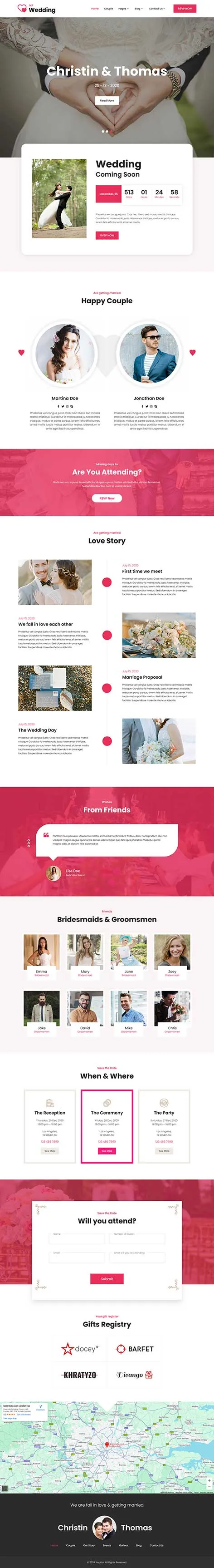 Bridal WordPress Theme for Wedding Boutiques and Events