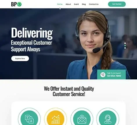 Call Center WordPress Theme