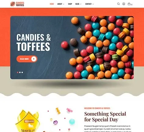 Candy Shop WordPress Theme by SKT Themes – Sweet Shop Product