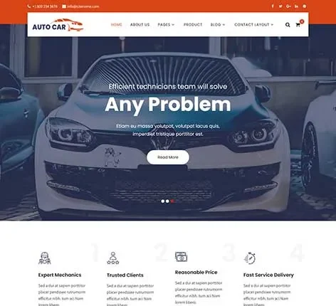 Car Tuning WordPress Theme for Auto Modifiers and Performance Shops