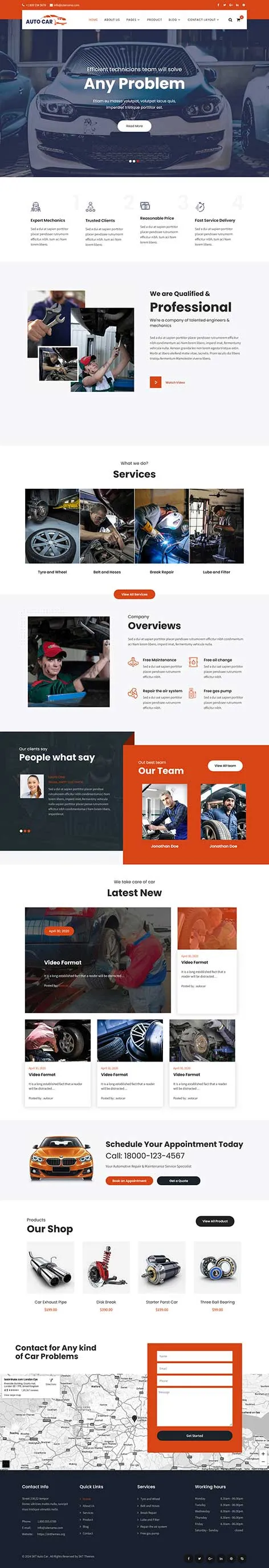 Car Tuning WordPress Theme for Auto Modifiers and Performance Shops