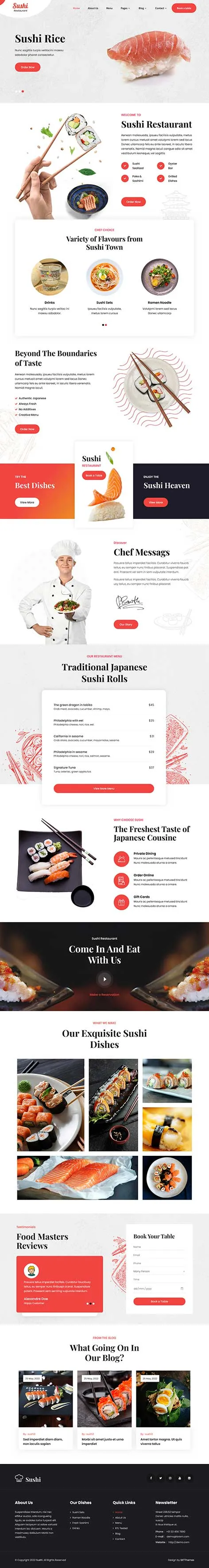 Chinese Restaurant WordPress Theme for Asian Cuisine Websites