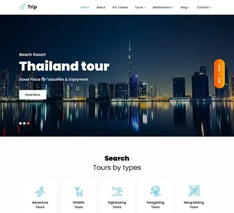 City information WordPress theme for local directories by SKT Themes