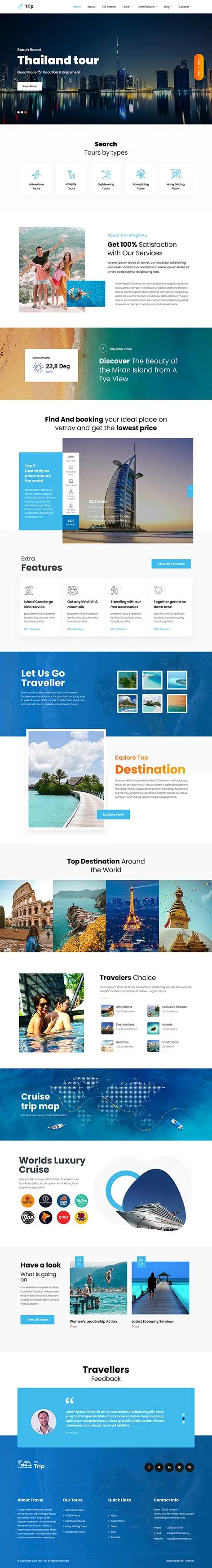 City information WordPress theme for local directories by SKT Themes