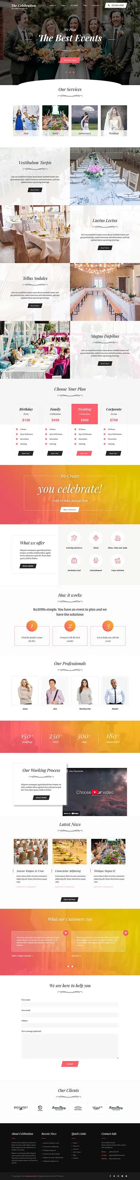 Class Reunion WordPress Theme for Alumni Events and School Gatherings