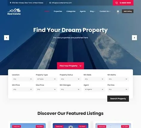 Classified WordPress theme for listing websites by SKT Themes