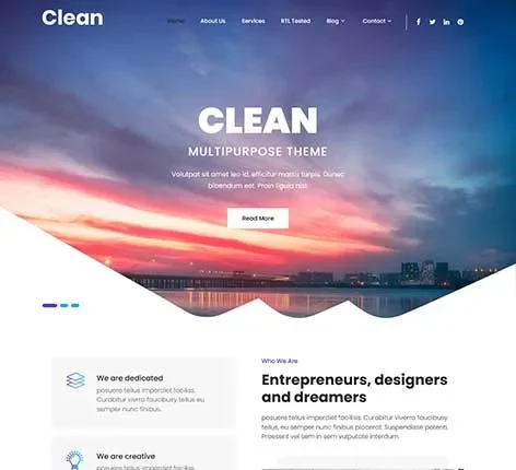 Clean Classic WordPress Theme for Elegant Websites