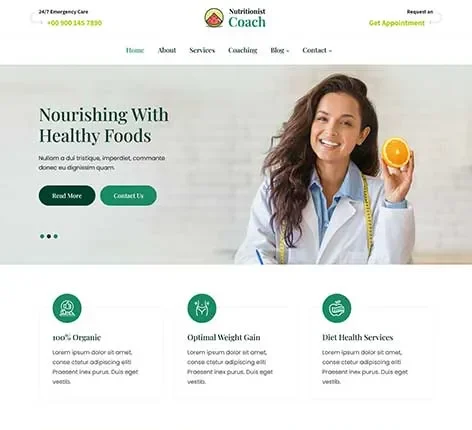 Coaching WordPress Theme by SKT Themes – Mentor and instructor layout