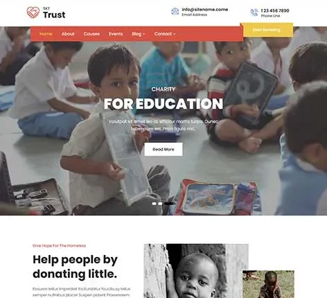 Community WordPress theme for social groups by SKT Themes
