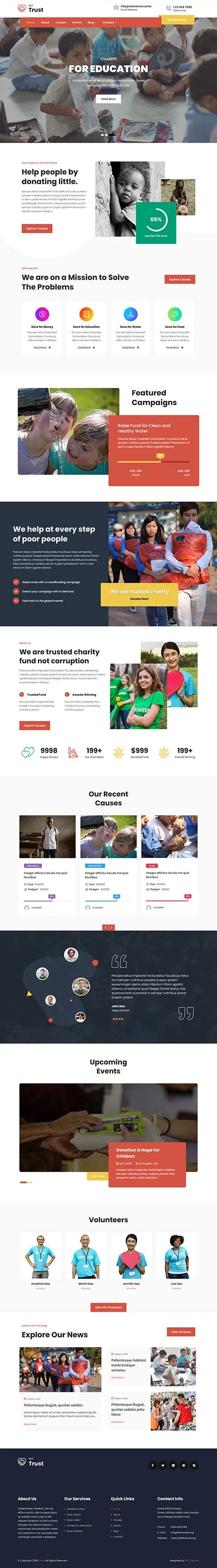 Community WordPress theme for social groups by SKT Themes