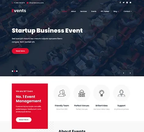 Conference WordPress Theme for Events, Webinars, and Seminars