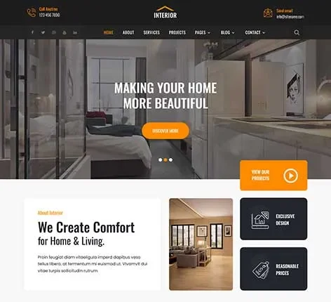 Construction Service WordPress Theme for Builders and Contractors