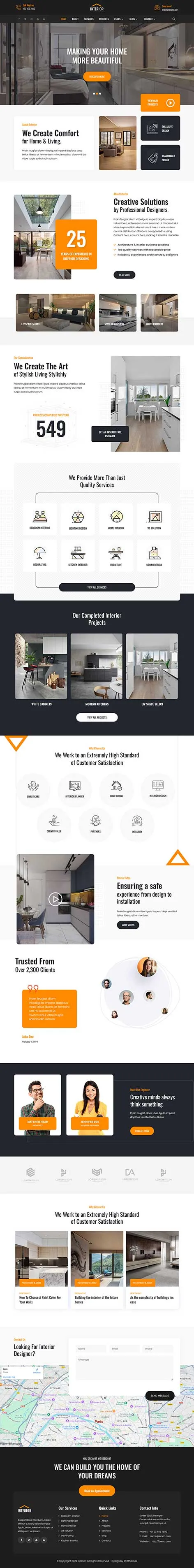 Construction Service WordPress Theme for Builders and Contractors