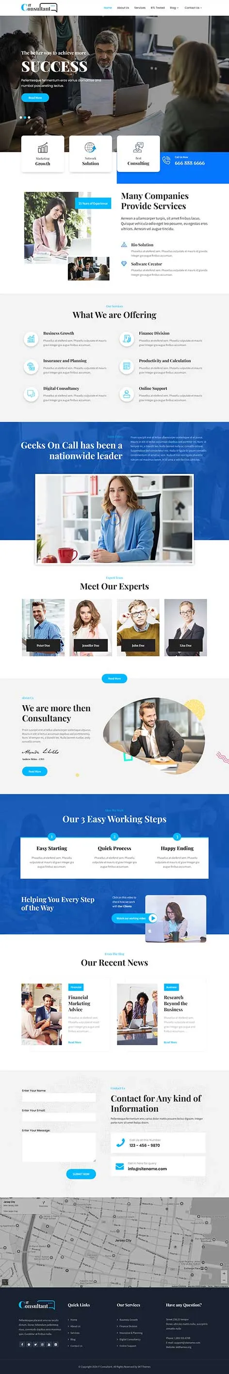 Consulting WordPress Theme for business advisors and corporate consultants