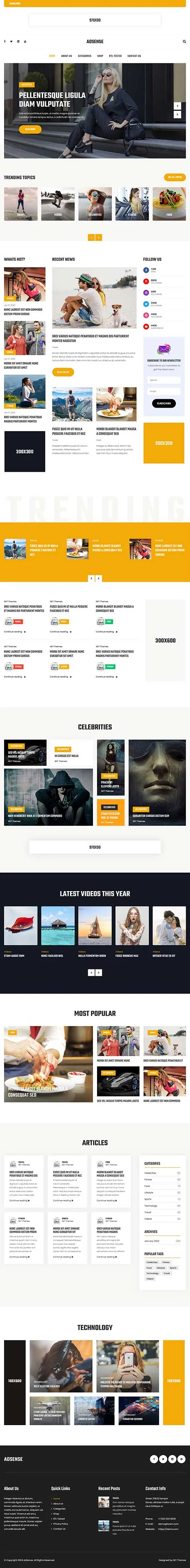 Content Sharing WordPress Theme for Viral Media and Community Portals