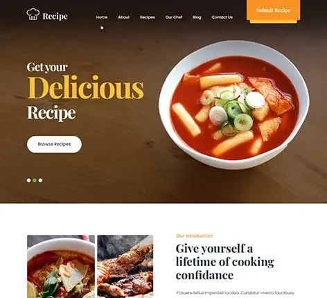 Cooking Blog WordPress Theme for Food Bloggers and Recipe Creators
