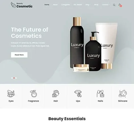 Cosmetics eCommerce WordPress Theme for Beauty Brands and Online Shops