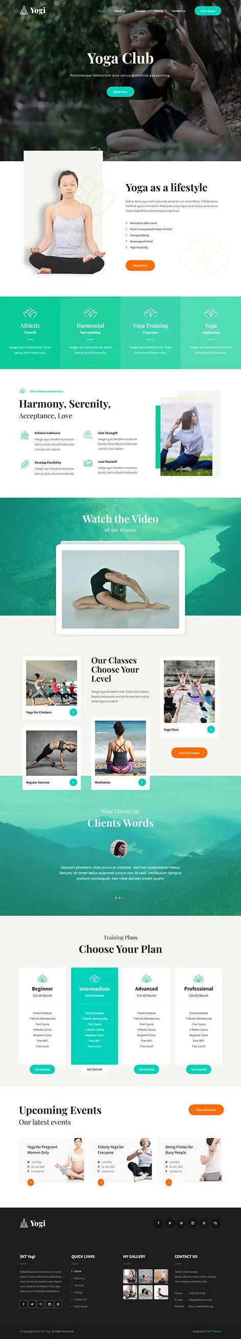 Country Club WordPress Theme by SKT Themes