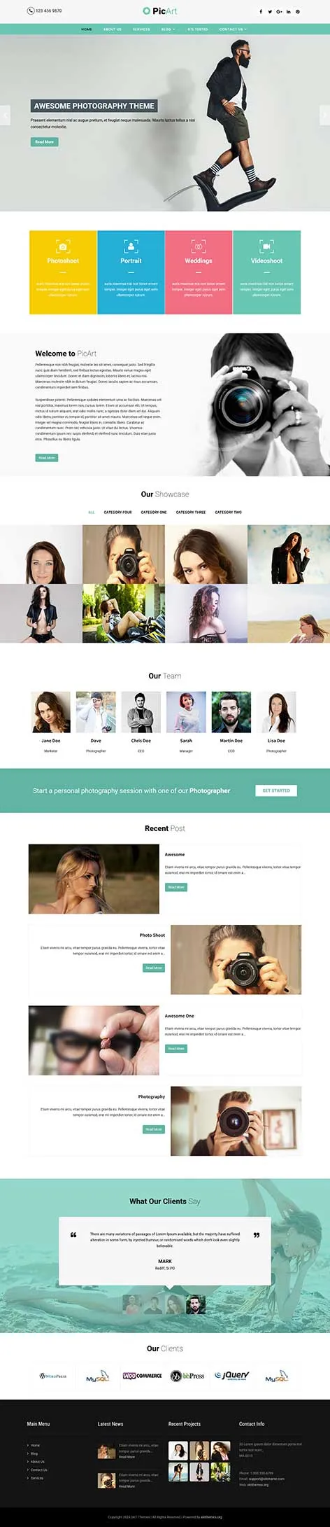 Creative studio WordPress theme by SKT Themes