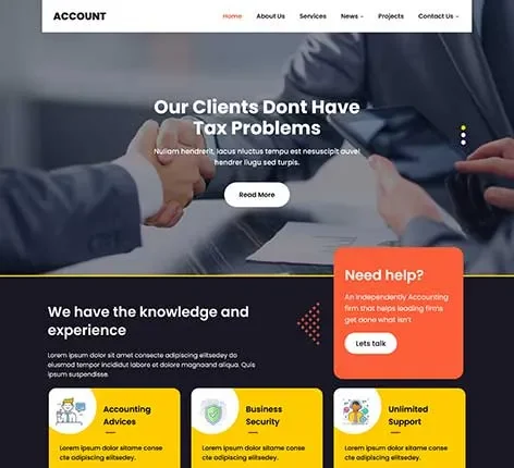 Credit Reporting Agency WordPress Theme for Financial Firms