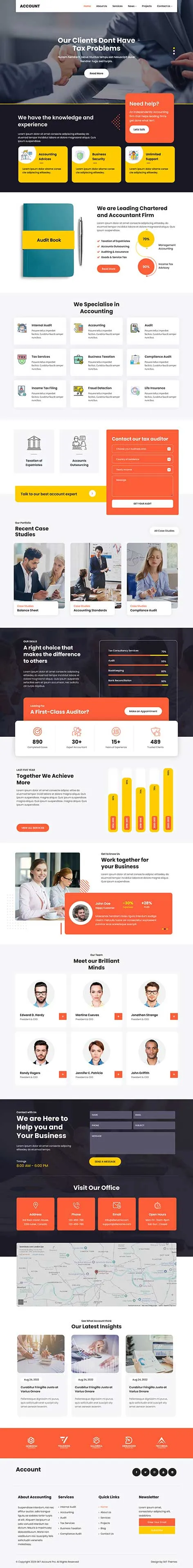 Credit Reporting Agency WordPress Theme for Financial Firms