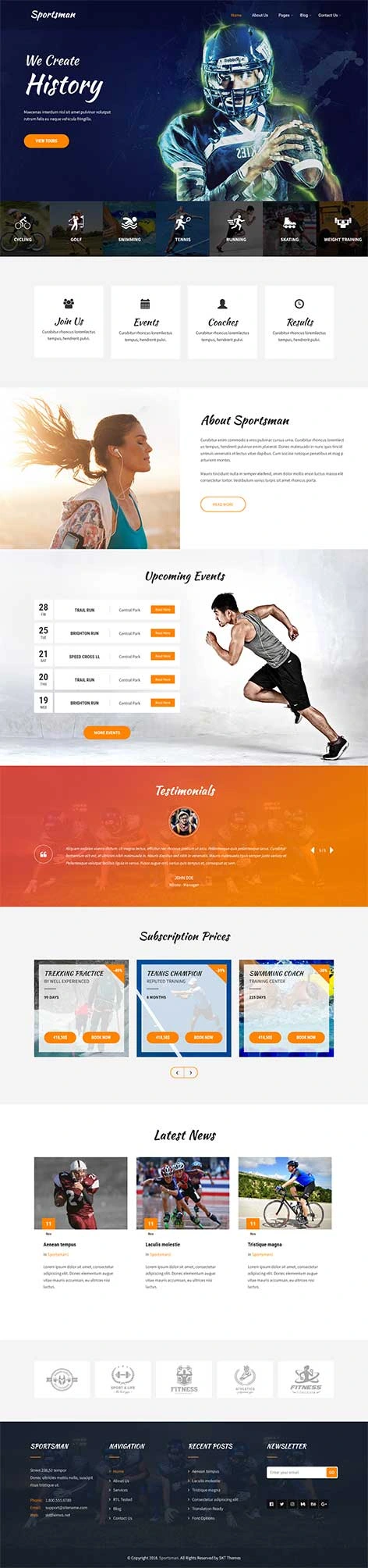 Cricket WordPress Theme