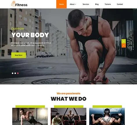 Crossfit Box WordPress Theme for Gyms and Fitness Studios