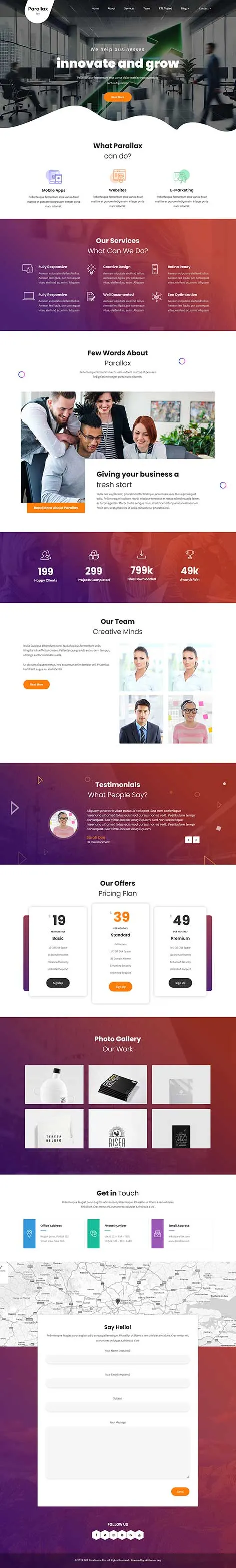 Cutting Edge WordPress Theme for Innovative Businesses