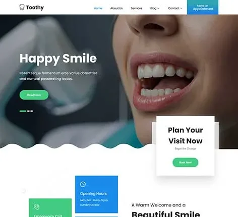 Dental Care WordPress Theme for Dentists and Oral Clinics