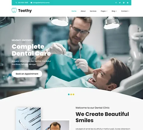 Dentistry WordPress Theme by SKT Themes