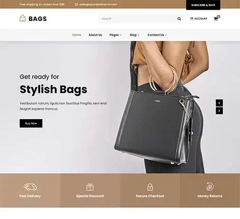 Designer Handbags WordPress Theme