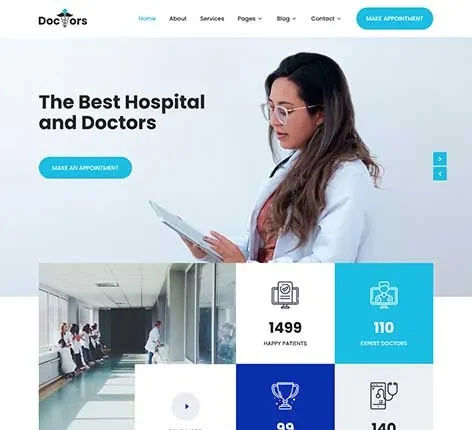 Doctor Appointment WordPress Theme for Clinics and Healthcare Providers
