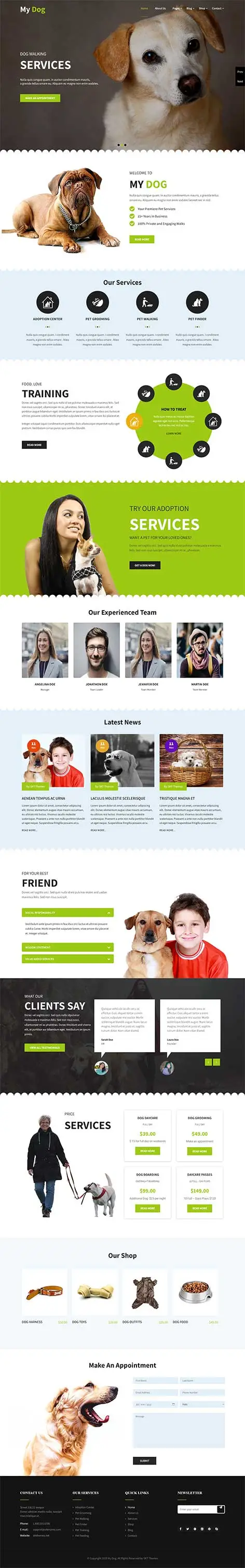 Dog Breeder WordPress Theme