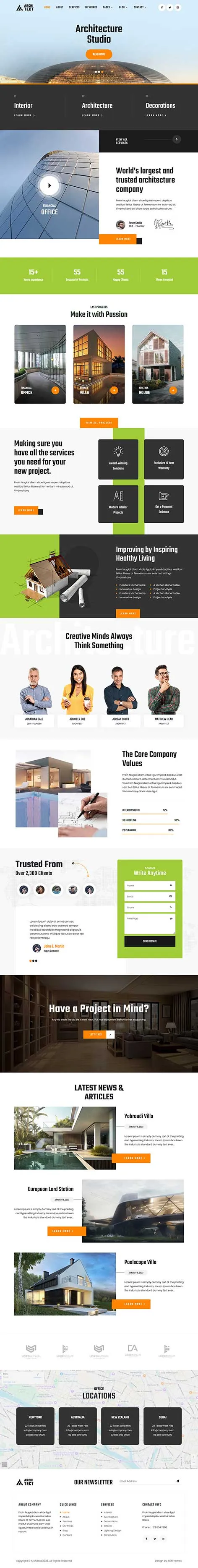 Drafting WordPress Theme for Architects and Engineers