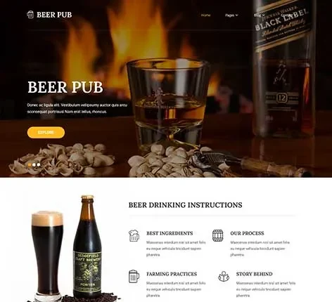 Drinks and Beverages WordPress Theme for Beverage Brands and Distributors
