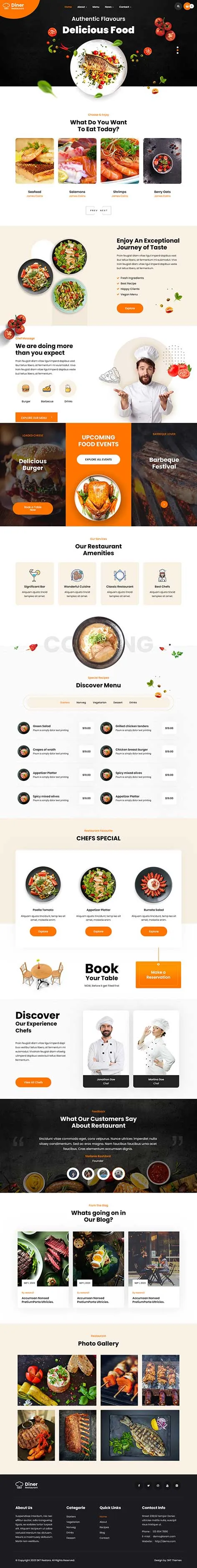 Eatery WordPress Theme by SKT Themes